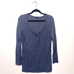 Torrid Charcoal Gray Thermal Henley Women's Top